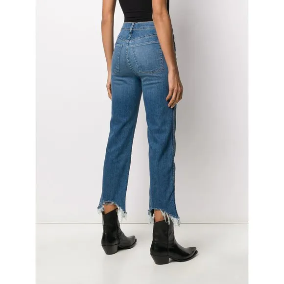 3x1 Raw Hem Jeans - Blue - Size 30