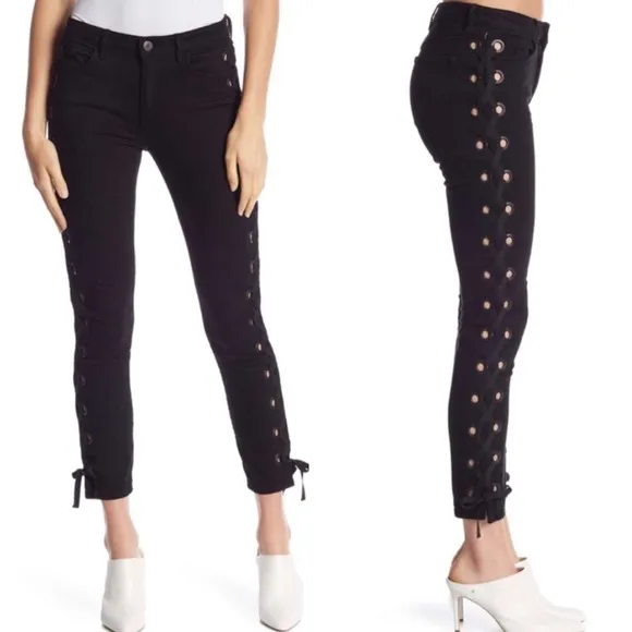 3X1 NYC Lace-Up Sides Skinny Jeans NWT Size 32
          
      NWT