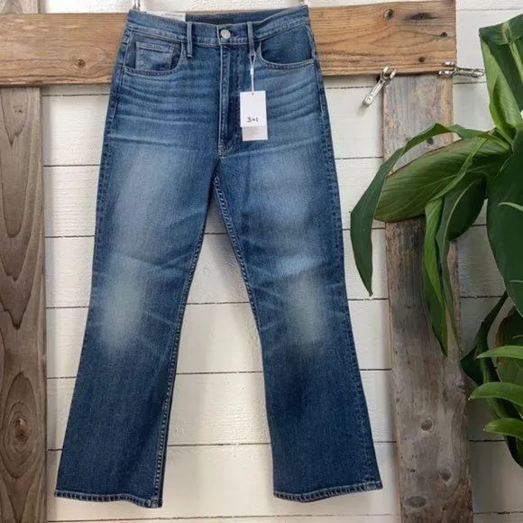 $245 3X1 High Waist Flare Leg Cropped
          
      NWT
