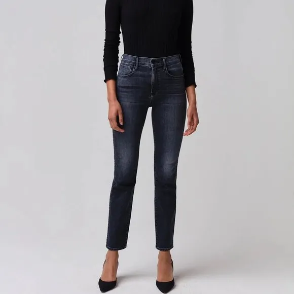 3x1 Stevie Straight Jeans in Lia Gray