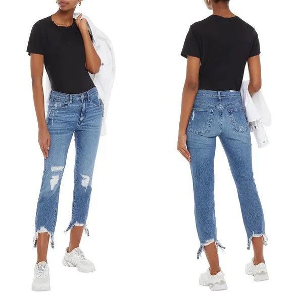 3x1 W3 Straight Authentic Distressed Jeans in Quake Wash Size 31
          
      NWT