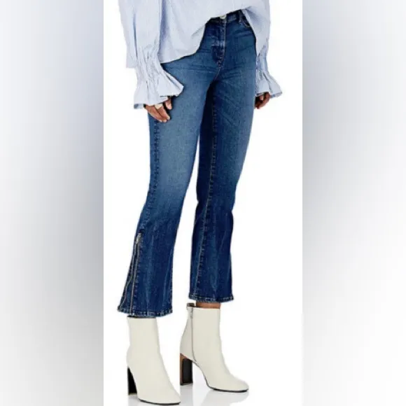 3x1 NYC Midway Gusset Zipper Crop Jeans Presley Size 29
          
      NWT