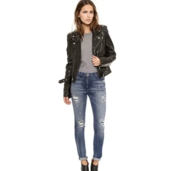 3x1 W3 High Rise Skinny Jean Cypress Wash 31