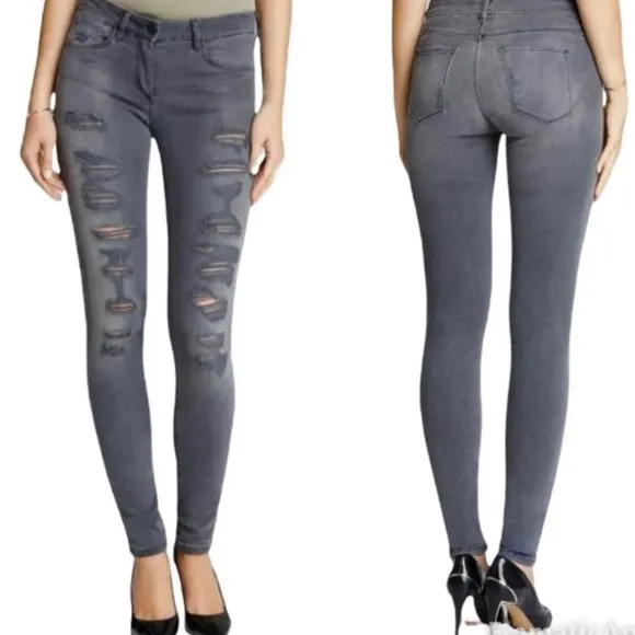 3x1 Denim Gray Out Shredder Size 30 NWT Gray Midrise Skinny
          
      NWT