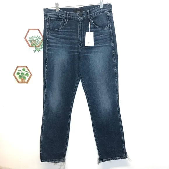 3x1 Straight authentic crop jeans high rise slim leg
          
      NWT