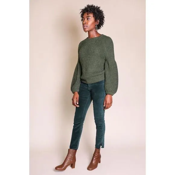 3x1 Higher Ground Velvet Jeans in Fern