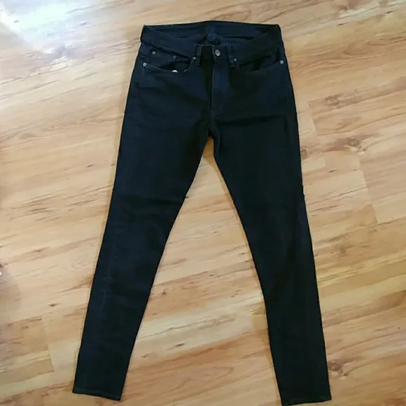 6397 black designer jeans women's 29