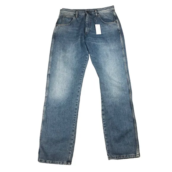 6397 Jeans Women's Straight Skinny Jean Size 31 NB196 Stone Wash Blue NWT Relax
          
      NWT