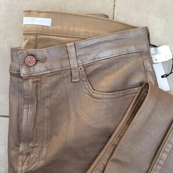 7forallmankind Gold wax denim
          
      NWT