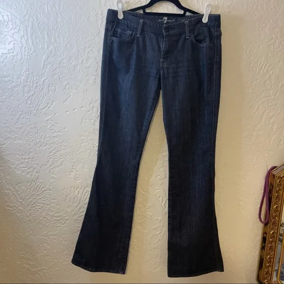 🌻7 For All Mankind “A Pocket” Flared Wide Leg Jeans 30