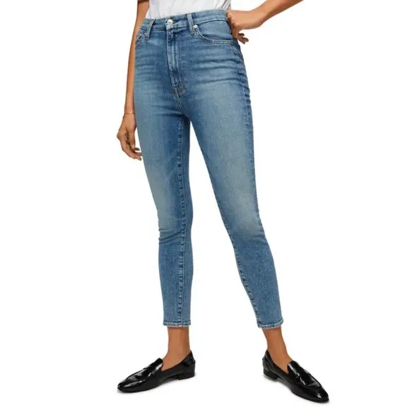 7 For All Mankind size 31 Gwenevere High Waist Ankle Jeans