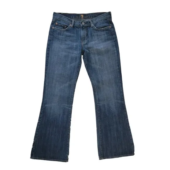 7 For All Mankind Flare Blue Jeans - Size 31