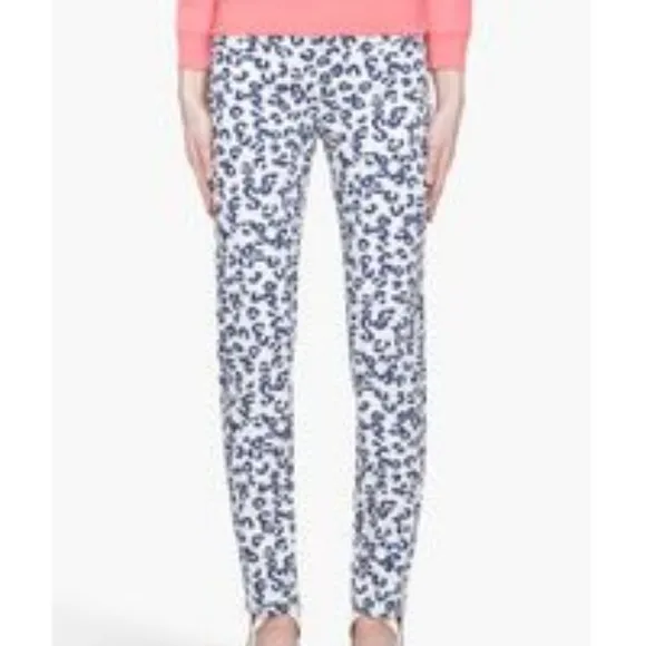 A.P.C Molleton Leopard Blue/White Biker Jeans
          
      NWT