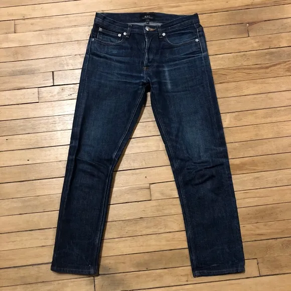 APC Petit New Standard Selvedge blue jeans size 27