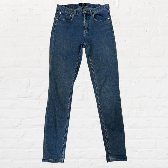 A.P.C Blue skinny Jeans mid rise 26
