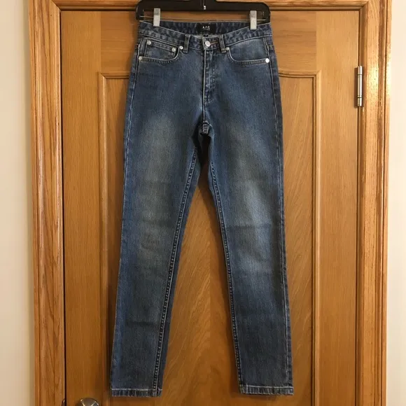 A.P.C. Jean Droit Straight Leg Midrise Jeans Size 25