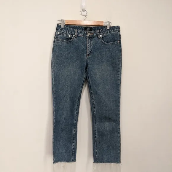 A.P.C Low Rise Straight Crop Leg Jeans