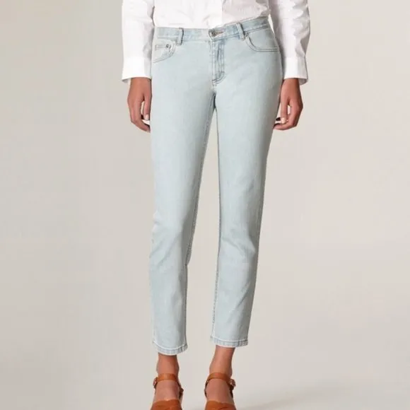 A.P.C Jean Etroit Court Blue Low Rise Straight Leg Jeans Size 29
          
      NWT