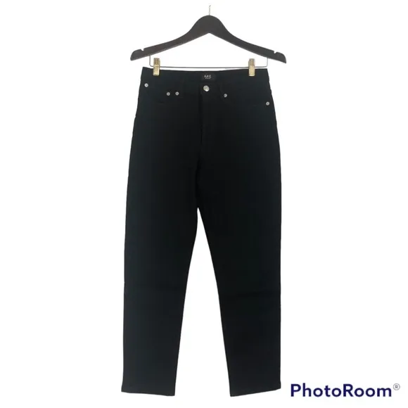 A.P.C. Jean 80’s Black Straight Leg Denim Jeans Size 26