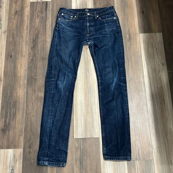 A.P.C. dark blue denim jeans