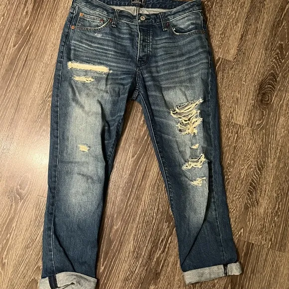 Abercrombie Ames Slim Boyfriend Jean