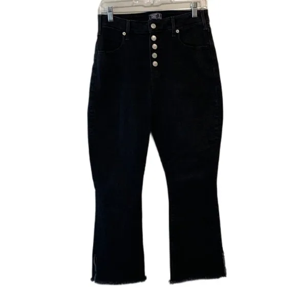 Abercrombie and Fitch Curve Love Ankle Flare Crop Jeans