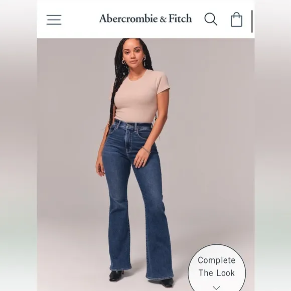 Abercrombie & Fitch The Flare Ultra High Rise Curve Love