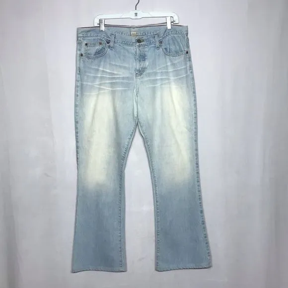 Abercrombie & Fitch Faded Button Fly Blue Jeans