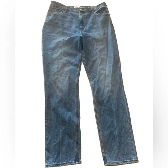 Abercrombie And & Fitch 90s Ultra High Rise Slim Straight Size 33 /16 R