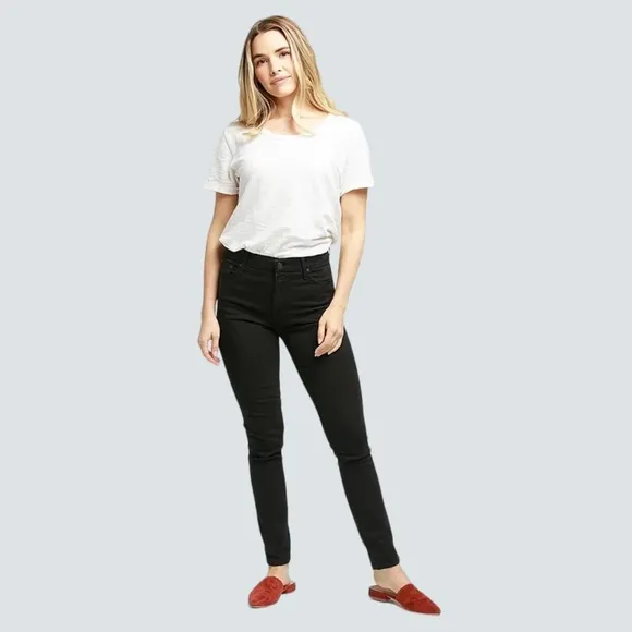 𝅺ABLE High Rise Black Skinny Jeans Size 25 in EUC