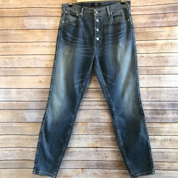 Able High Rise Button Front Lenni Wash Blue Jeans Size 32 NWT
          
      NWT