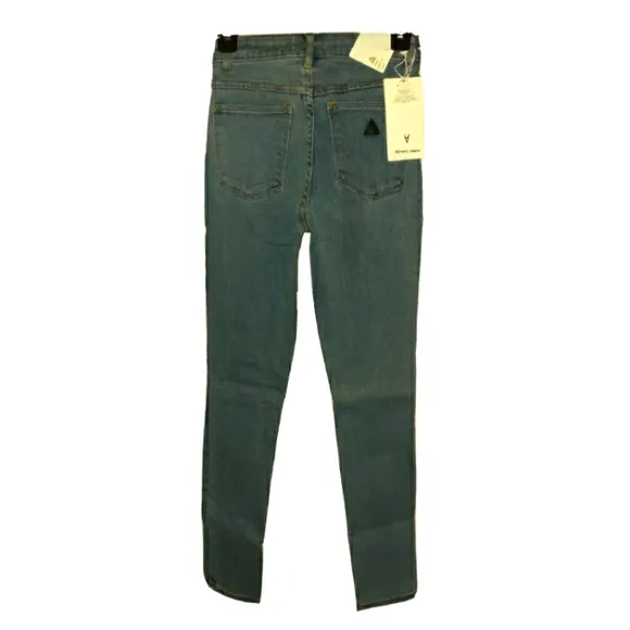 New Abrand Sz 8 Skinny Ankle Basher High Rise Stretch Denim Blue Jeans
          
      NWT
