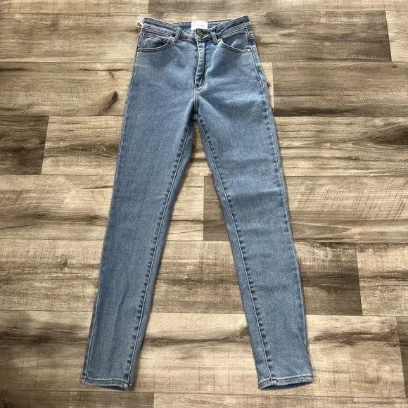 ABRAND Jeans High Rise Skinny Denim Jeans Light Wash Blue Women’s Size 8 / 26