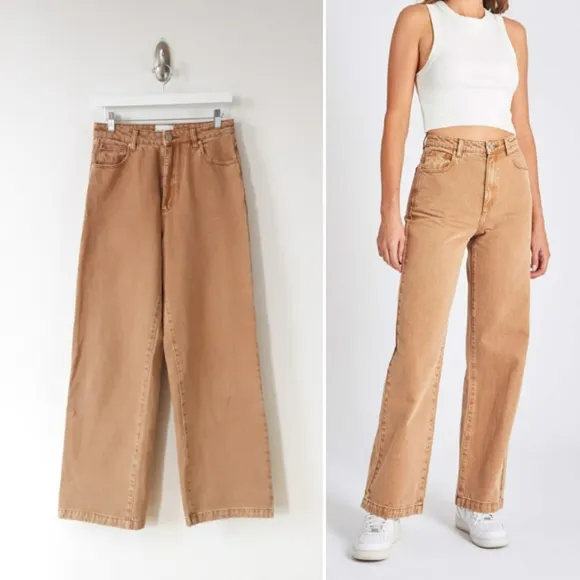 ABRAND | A 94 High & Wide Jeans in Sand Stone