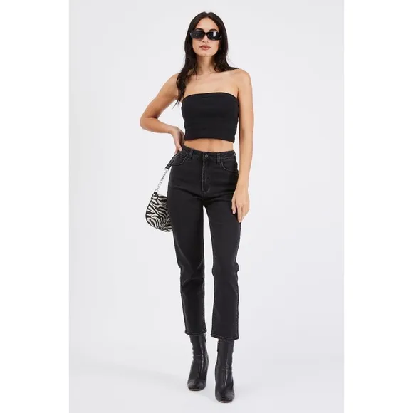 Abrand A 94 High Slim Relaxed Fit Jeans Black