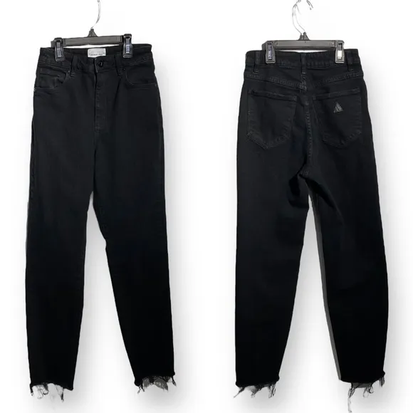ABRAND 94 High Slim Jeans in Black