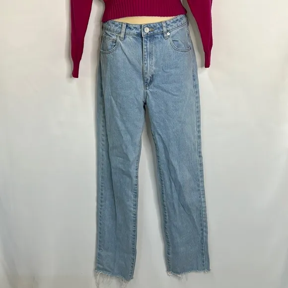 Abrand ‘94 high straight hi rise light wash jeans