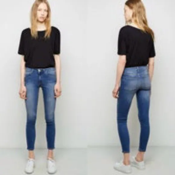 Acne studios skin 5 used blue jeans raw hem