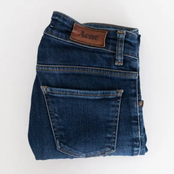 Acne Studios Needle Soft Raw Skinny Jean
