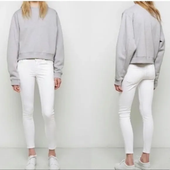 Acne Studios Skin 5 Skinny Jeans in Optic White Sz 30