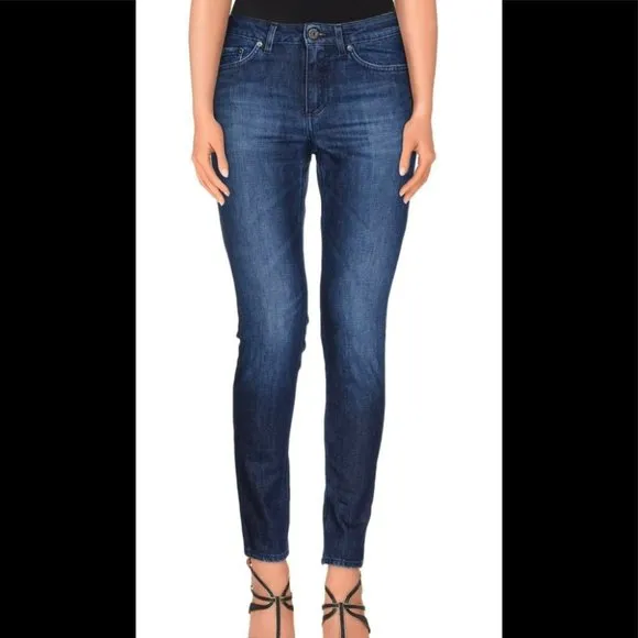 ACNE BNWT Kex Soft Raw Skinny StretchMed Wash Blue Jeans Size 25
          
      NWT