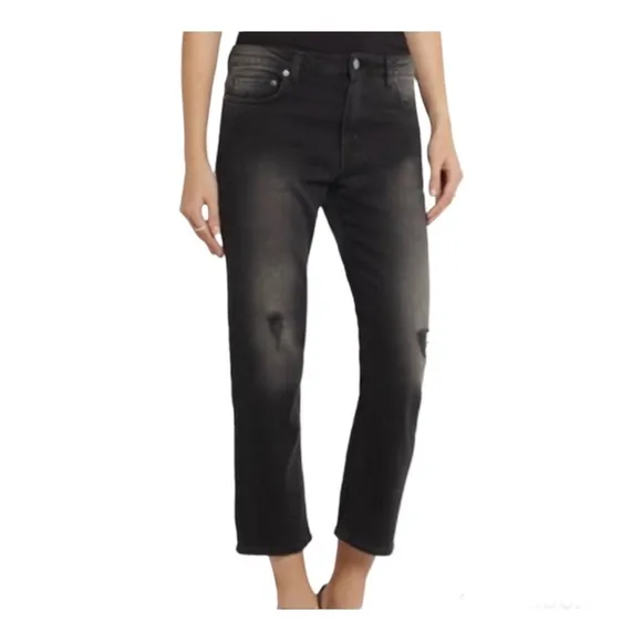 Acne Studio Women’s Pop Given Trash Relaxed Leg Jean in Coal Size 36/31
          
      NWT
