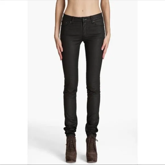 ACNE STUDIOS. Low Pleather Pant Sz 30