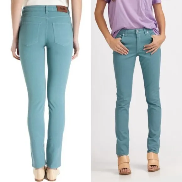 Acne woman's flex s bright turquoise blue skinny jeans 26
