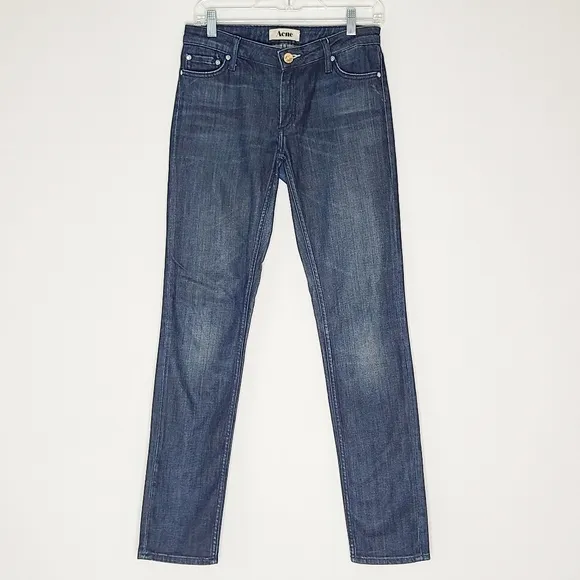 Acne Kex Skinny Jeans In Over Wash 30/32