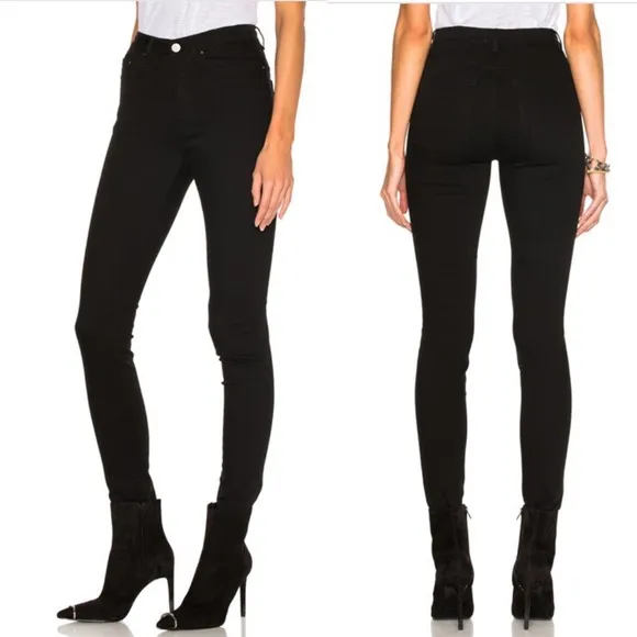 Acne Studios Pin Black High Rise Stretch Skinny Jeans size 26