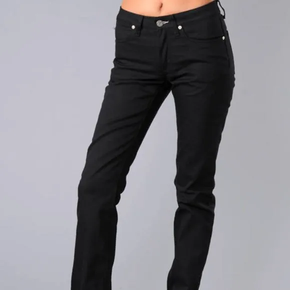 Acne Black Stretch Hep Boot Cut Jeans