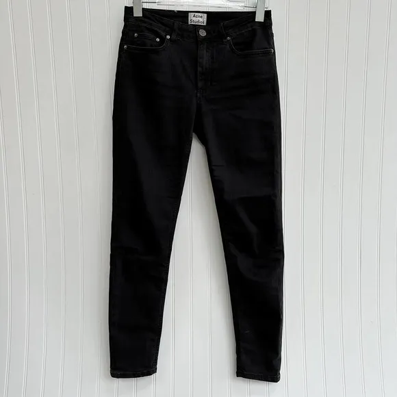 ACNE Studios Skin 5 Used Black Jeans Peg Skinny Denim