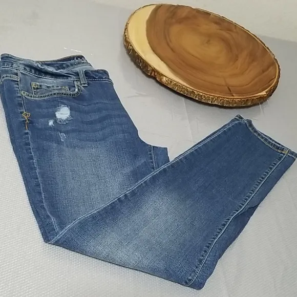 🔵 Blue jean jeggings