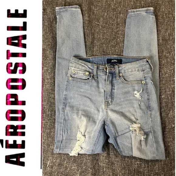 Aero High Rise Jeggins Size 00  jeans